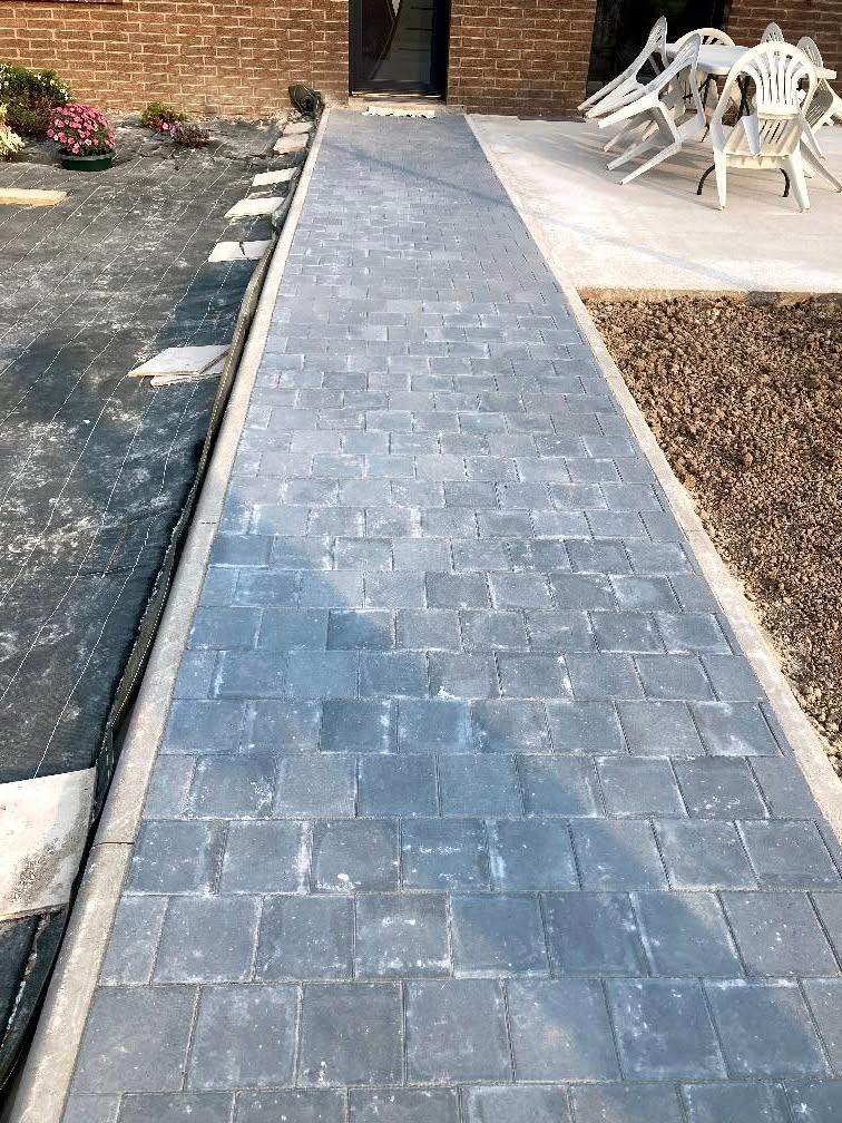 Allée pavée