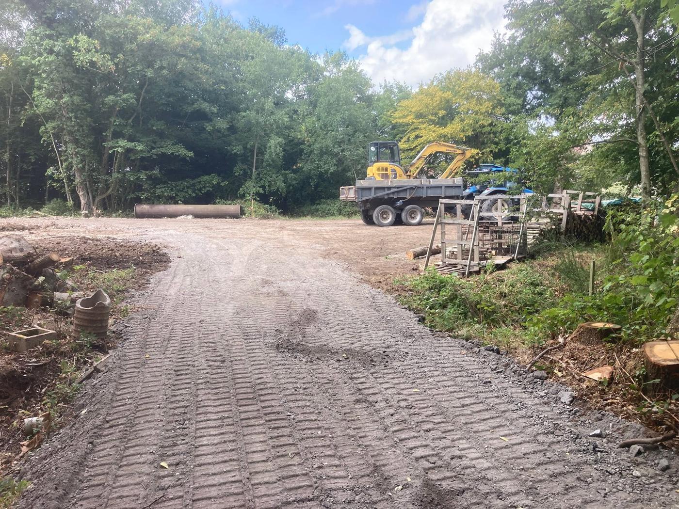 Piste pour travaux forestiers